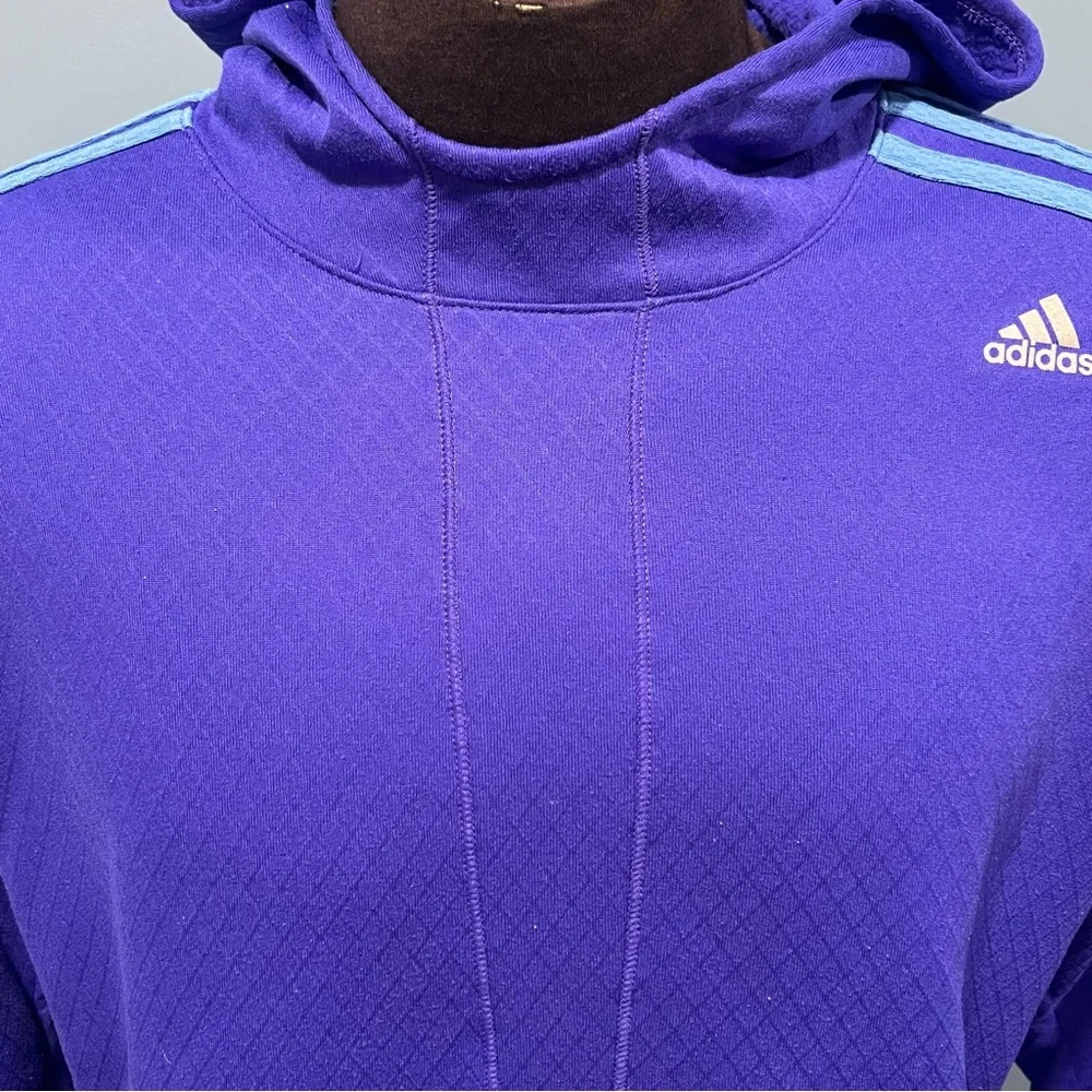 Women’s Adidas Response Hoodie Pullover Sweatshirt Running Fleece Lined XL - Picture 3 of 11